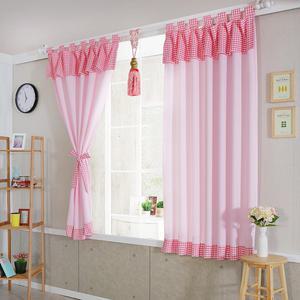 모닝체크 멜빵커튼  작은창문/ 학생방 아이방 원룸/사계절커텐/ 주문제작