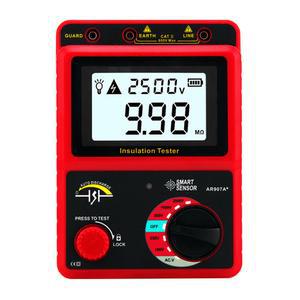 대동상사 고전압절연저항계/AR-907A PLUS/전압/100V~2500V/0.0~49.9GΩ/절연저항계 전기공사 전력  건설현장