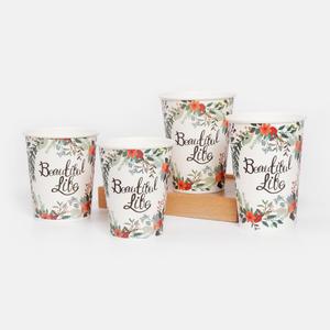 [LO] 플라워 종이컵 8oz 10oz 12oz 13oz 1박스 1000개