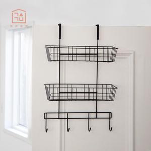 국산 문걸이 후크 다용도 틈새선반 2단 (블랙) 조립NO