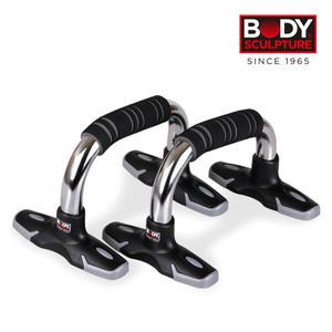 바디스컬쳐 크롬 슬로프 푸쉬업바 (블랙)