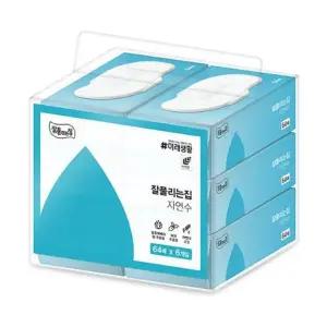 잘풀리는집 자연수 물티슈 64매 6입 3팩 (총 18팩)