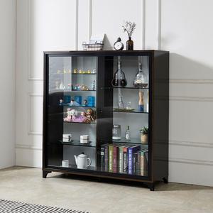 이지-슬라이드 1200 와이드 4단 유리 장식장 진열장