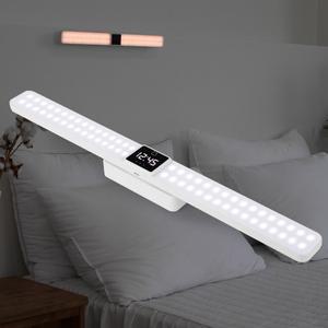 AP245LB 자석18650(별도) 충전식 LED바 시계 3단 컬러조명 lightWing 밝기조절 타이머 독서등 수유등