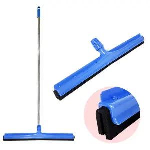 제이오마켓 이중밀대 이중스펀지75cm 스텐봉150cm세트/바닥 물기제거 청소 스퀴즈 스퀴지 스펀지 물 밀대 세트