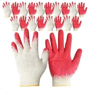 국내생산 10G 적색반코팅 작업용 안전 목장갑 100켤레