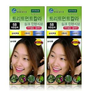 다바찌 트리트먼트칼라 염색약 5B 자연갈색 x 2개