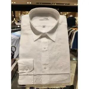 [듀퐁](대전신세계)마100% 원단으로   노멀워싱 하여 소프트한 린넨 기본핏셔츠 SE4SM11LS108SWH