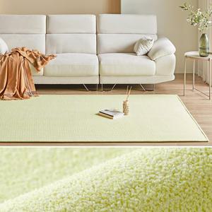 웰러그 이지케어 슬러시 단모 러그 워셔블 카페트 크림그린, 200x350, 1개