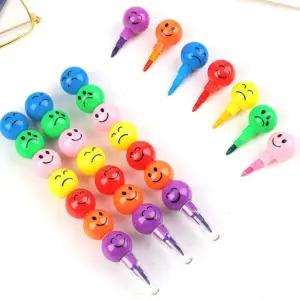 꼬치색연필 초등학생 조카 어린이날 선물 7색 줄줄이 미술 도구 그림 색칠 휴대용