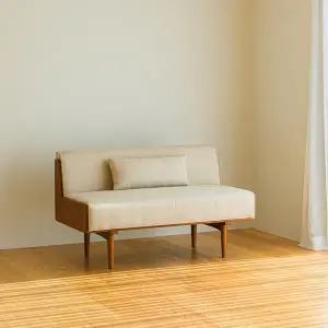 [클릭시 추가쿠폰] [레트로하우스] 미네 리빙다이닝 2인 원목 패브릭 소파 1250