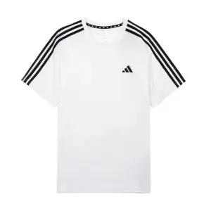 3S 에센셜 베이스 에어로레디 남자 반팔티 반팔 티셔츠 화이트 IB8151