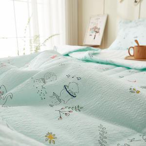 웜슬립 여름이불세트 스노우리플 냉감 누비이불 슈퍼싱글 60수 아사 쿨링 여름침구 SS