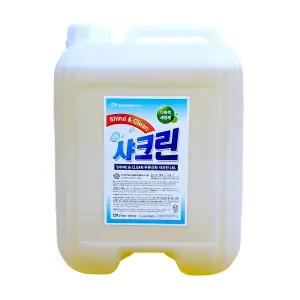 푸른신화 샤크린 18L 대용량 물때 찌든때 기름때 욕실 화장실 주방 고농축 청소 다목적 세제 세정제