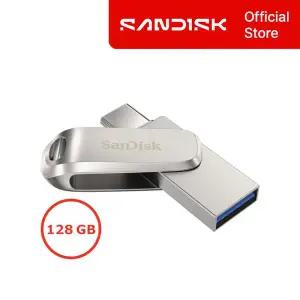 [샌디스크] 울트라 듀얼 드라이브 럭스 USB 메모리 128GB 128기가 DDC4 실버 Gen1 400MB/s