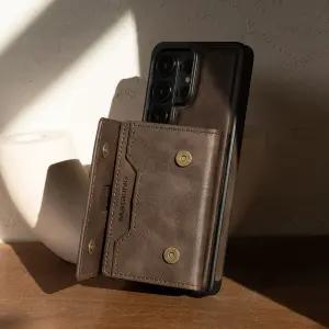 갤럭시 S26 울트라 플러스 S25 S24 S23 울트라 엣지 플러스 맥세이프 링 카드지갑 가죽 케이스