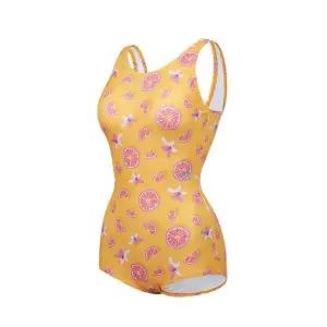 [레노마수영복](김해점)*지퍼백+끈주머니 2종 증정* 여성 자몽 로우컷 원피스 수영복U백(브라캡부착형)/...