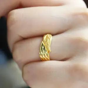 24k순금 잎 컷팅 반지 3.75g