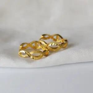 24k순금 컷팅 무광 물결 원터치 귀걸이 3.75g