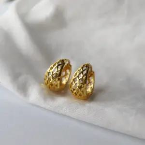 24k순금 컷팅 물방울 원터치 귀걸이 3.75g