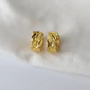 24k순금 컷팅 면체인 원터치 귀걸이 3.75g