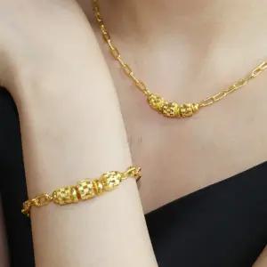 24k순금 컷팅 볼 클립 체인 목걸이18.75g 팔찌 세트가능