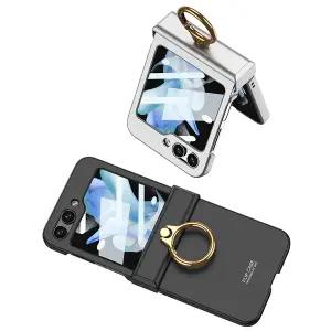 갤럭시 Z플립6 힌지 보호 케이스 하드 슬림 골드 링 제트 지 플립6 커버