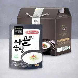 [고삼 착한들 한우 곰탕 선물세트 2호  진한사골곰탕 500ml x 5팩)