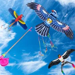하늘낚시 낚시연 독수리 가오리연 대형 연날리기세트 완성연