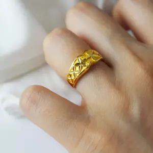 24k순금 컷팅 꽃 문양 반지 3.75g