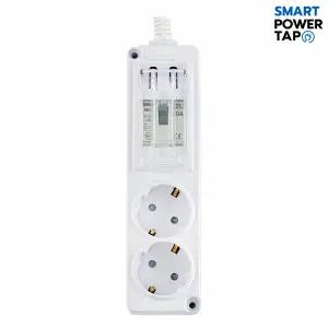 국산 고용량 멀티탭 배선차단 2구 45cm / 과부하차단 멀티 콘센트 에어컨 건조기 세탁기 대용량 전용