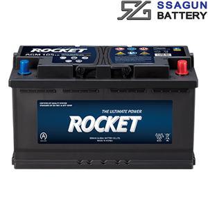 산타페DM 로케트 AGM80 L 차량용 정품 배터리 자동차 방전 교체 공구대여 ISG 오토스탑