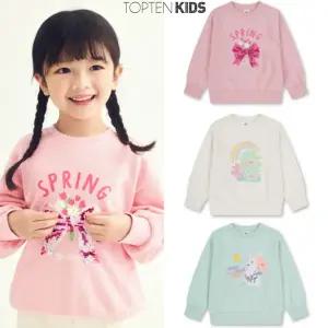 [탑텐키즈](신세계 사우스시티)25년 SS (여아) 라이트 테리 더블시퀸 스웨트셔츠MKF1TR2102