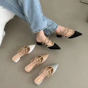 대신CM ysou-2310 가죽 찡 패션 뮬/여성슬리퍼/블로퍼/뮬슬리퍼