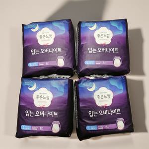 좋은느낌 입는 오버나이트 팬티형 대형, 8개입, 4팩