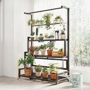 철제화분선반 거치대 진열대 인테리어 다이 꽃 거실 받침대 빈티지 골드 식물