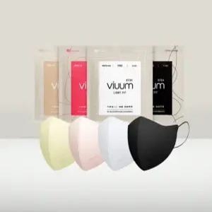 [비움] 얇은 KF94 컬러마스크 100매 라이트 핏 대형/중형