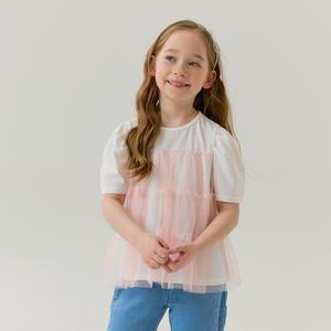 오로라캉캉반팔티셔츠(핑크)