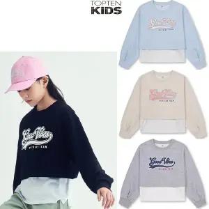 [탑텐키즈](신세계 사우스시티) 25년SS 여아) 라이트 테리 레이어드 스웨트셔츠 MKF2TR2201
