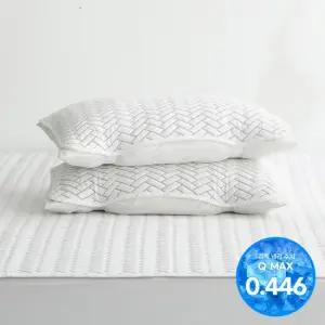 [애끌리아] 레그노 HR 3중직 밴딩 냉감 베개덮개 2장 50X70)