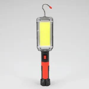 LED 충전식 COB칩 다목적 작업등 600루멘 USB충전 걸고리 자석부착 작업용 캠핑용