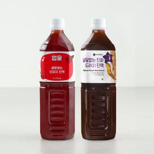 무설탕 국내산 오미자진액 1,000ml 1병 + 도라지진액 1,000ml 1병