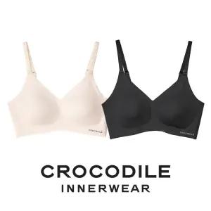 [크로커다일] 소프트핏 쉘론 후크형 브라2종 라이트베이지 블랙 CDWBR5M1416