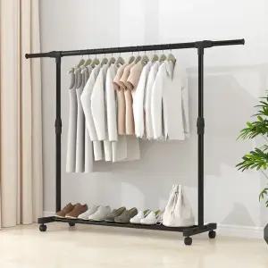 폴린마켓 이동식행거 옷걸이 스탠드 옷거리 파이프 고정식 튼튼한 철제 헹거 조립식매장용 틈새 미니 걸이 이동식 홈쇼핑 조립형 넓이조절