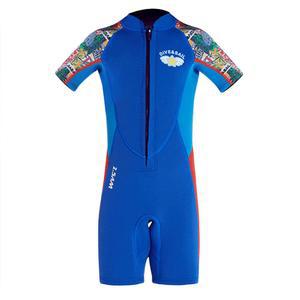 키즈 네오프렌 다이빙 보호 의류 따뜻한 스노클링 서핑 수영복 탄성 방지 스크래치 짧은 소매 수상 스포츠 장비