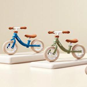 마이크로밸런스바이크 유아용 페달없는 균형 자전거 12인치 그린 블랙 휠