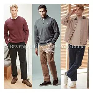 [비버리힐즈폴로클럽]남성 코튼 브러쉬 코듀로이 팬츠 3종