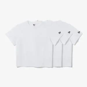 [뉴에라키즈](타임스퀘어점패션관)[키즈] LIGHTERA 에센셜 3팩 포켓 반팔 티셔츠 화이트 14697420