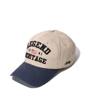 [지프]JQ4GCU167 베이지 레전드 헤리티지 성조기 자수 볼캡 야구모자