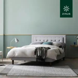 [롯데백화점]지누스 버튼 터프트 프리미엄 침대 프레임 (슈퍼싱글)